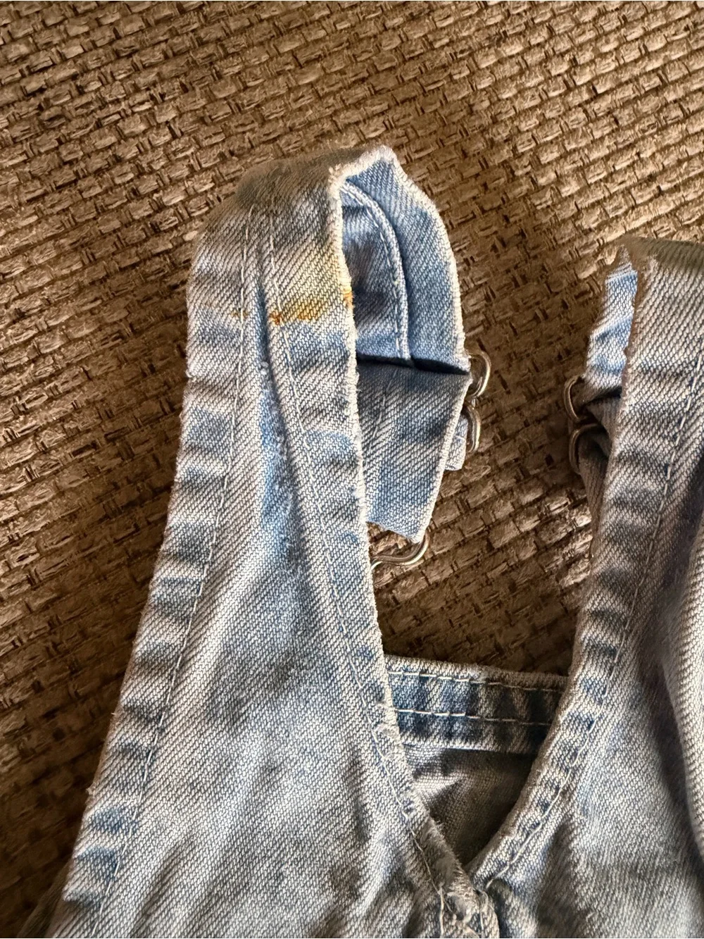 OshKosh B'gosh Light Wash Denim Overalls - Blue